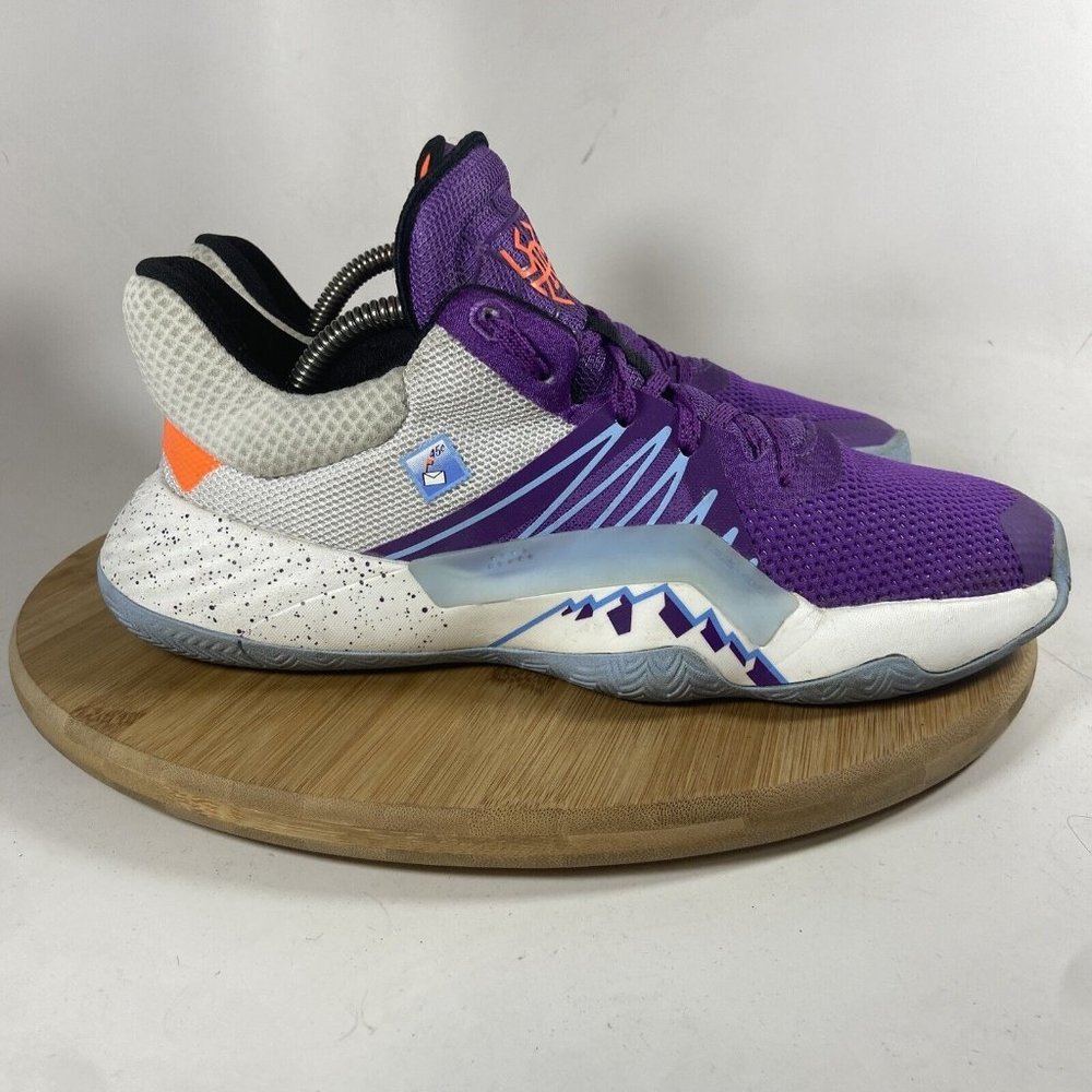 Adidas Donovan Mitchell UTAH JAZZ Karl Mailman Malone Basketball Shoes M 6.5 W 8 - Picture 3 of 8